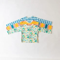 Honey Cake Tiger Kids' + Baby Kids' Hello Fun Wave Unisex Long Sleeve Tee