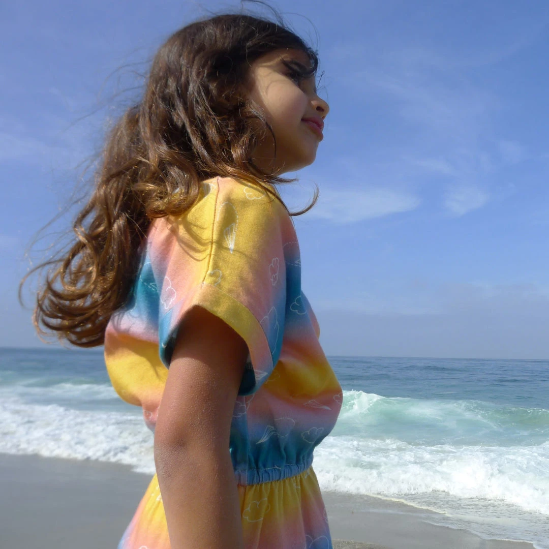 Honey Cake Tiger Kids' Sky's The Limit Short Sleeve Dress 4 Honey Cake Tiger Kids' Sky's The Limit Short Sleeve Dress