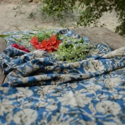 Ichcha Handcrafted Azul Table Runner