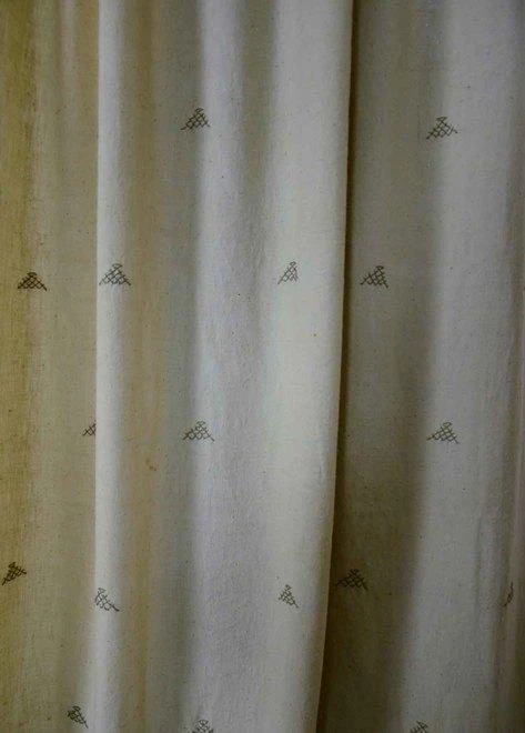 Ichcha Handcrafted Border Creme Black Curtain 4 Ichcha Handcrafted Border Creme Black Curtain