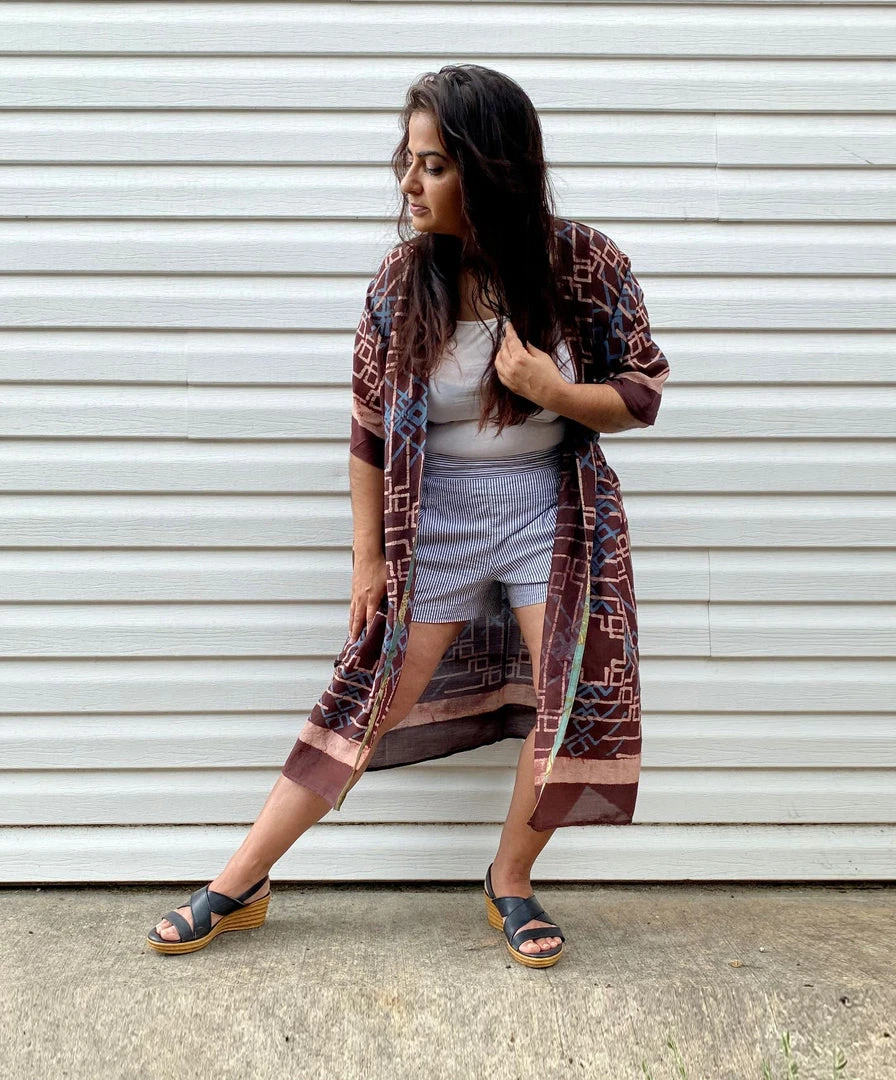 Ichcha Handcrafted Crossroads Robe Dress 3 Ichcha Handcrafted Crossroads Robe Dress