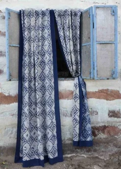 Ichcha Linocut Curtain Handcrafted