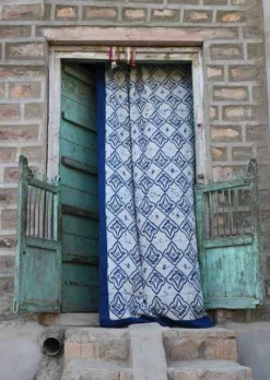 Ichcha Linocut Curtain Handcrafted