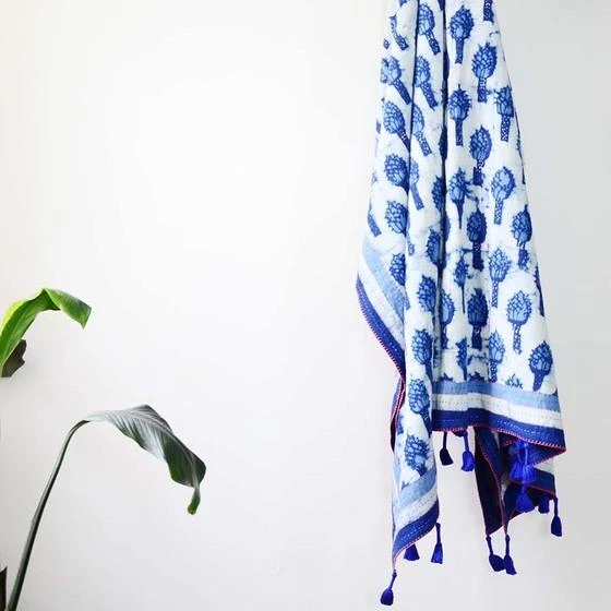 Ichcha Magnolia Throw Blanket Handcrafted 4 Ichcha Magnolia Throw Blanket Handcrafted