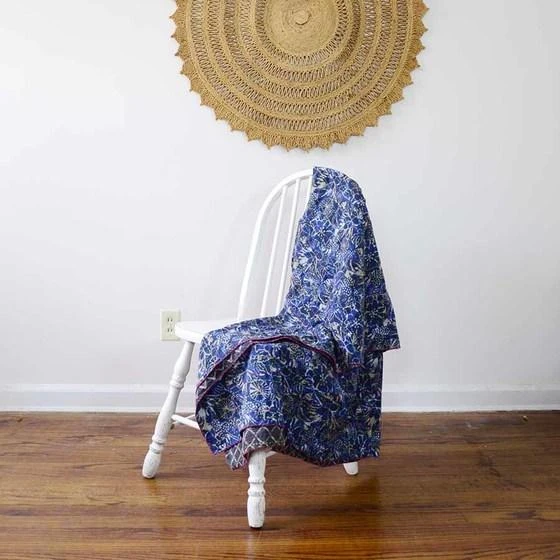 Ichcha Handcrafted Mahi Reversible Throw Blanket 3 Ichcha Handcrafted Mahi Reversible Throw Blanket