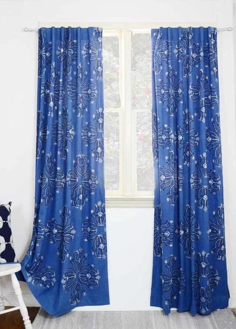 Ichcha Handcrafted Mumtaz Blue Curtain 3 Ichcha Handcrafted Mumtaz Blue Curtain