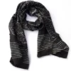 Ichcha Handcrafted Nimboo Black Scarf 1 Ichcha Handcrafted Nimboo Black Scarf
