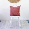 Ichcha Red Moon Throw Pillow Cover
