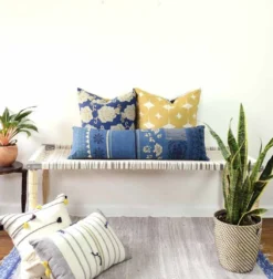 Ichcha Rose Throw Pillow Cover Handcrafted