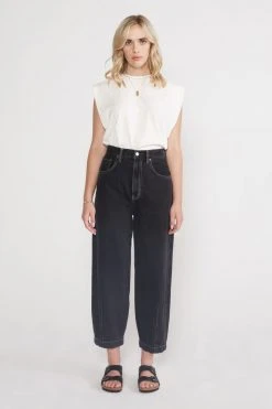 ÉTICA Iris Relaxed Taper Jeans - Obsidian