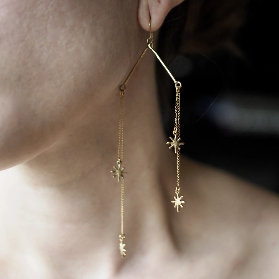 Iron Oxide Jewelry Falling Star Earrings 4 Iron Oxide Jewelry Falling Star Earrings