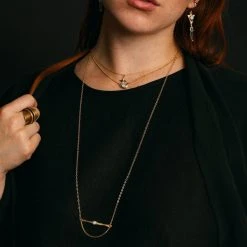 Iron Oxide Jewelry Little Lunar Choker - Gold Tone Bronze 12 Iron Oxide Jewelry Little Lunar Choker - Gold Tone Bronze