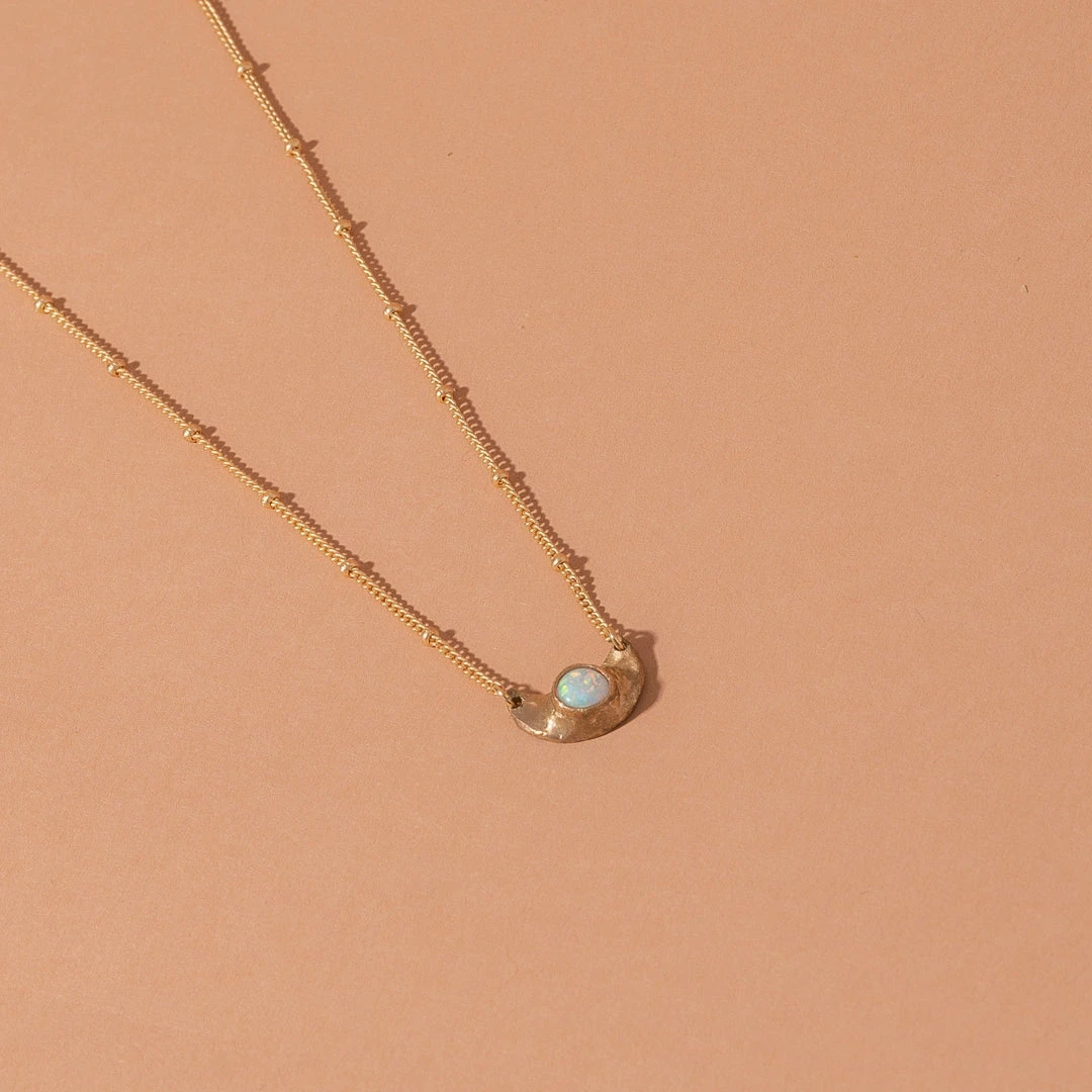 Iron Oxide Jewelry Little Lunar Choker - Gold Tone Bronze 6 Iron Oxide Jewelry Little Lunar Choker - Gold Tone Bronze