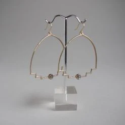 Iron Oxide New Step Hoop Earrings Jewelry