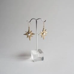 Iron Oxide Polaris Single-Star Earrings