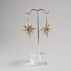 Iron Oxide Polaris Single-Star Earrings