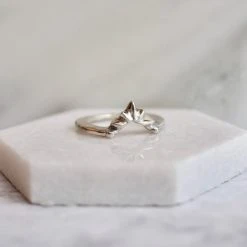 Iron Oxide Sunburst Stacking Ring Jewelry