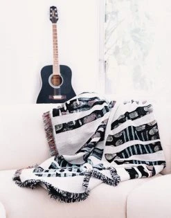 K-apostrophe Hieroglyph Upcycled Throw Blanket