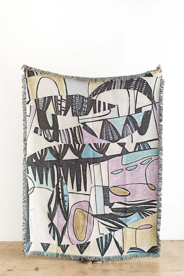 K-apostrophe Miro Upcycled Throw Blanket Home Goods 3 K-apostrophe Miro Upcycled Throw Blanket Home Goods