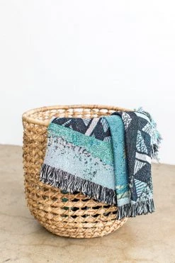 K-apostrophe Tiebele Upcycled Woven Throw Blanket