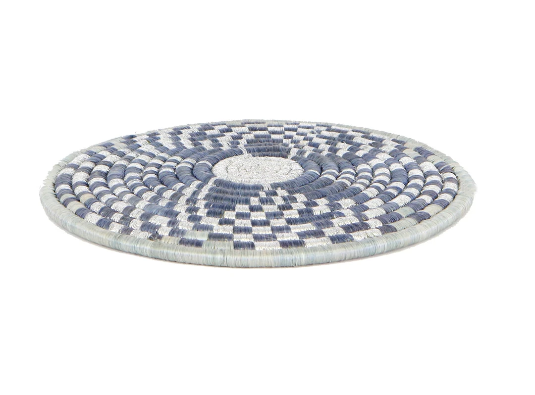KAZI Home Goods Hope Metallic Silver Hot Pad 4 KAZI Home Goods Hope Metallic Silver Hot Pad