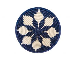 KAZI Medium Blue Night Round Basket