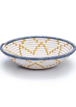 KAZI Medium Metallic Gold Hope Round Basket 9 KAZI Medium Metallic Gold Hope Round Basket