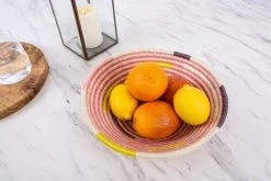 KAZI Medium Pale Blush Spiral Basket Home Goods