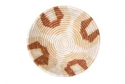 KAZI Home Goods Medium Shades Of Sand Round Basket