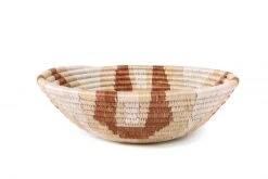 KAZI Home Goods Medium Shades Of Sand Round Basket 10 KAZI Home Goods Medium Shades Of Sand Round Basket