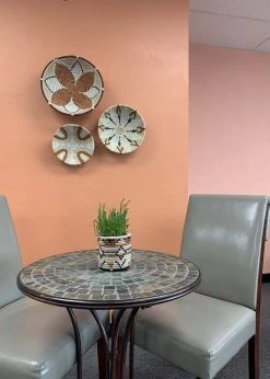 KAZI Home Goods Medium Shades Of Sand Round Basket 9 KAZI Home Goods Medium Shades Of Sand Round Basket