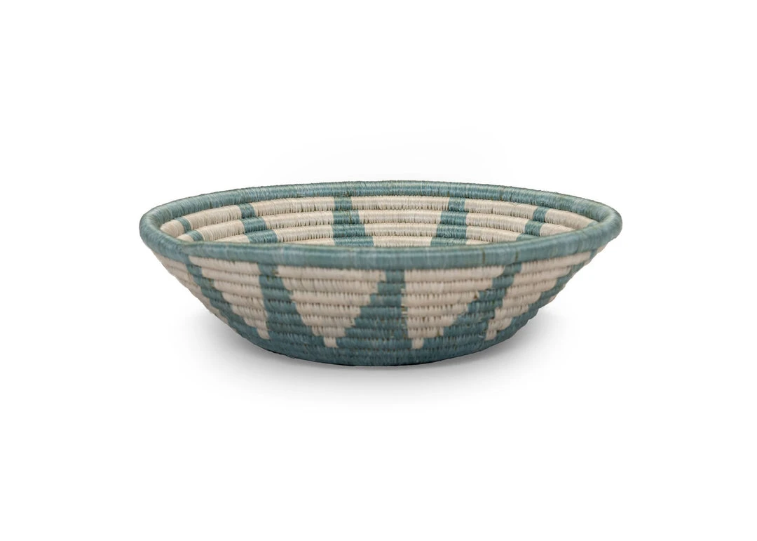KAZI Medium Silver Blue Izuba Round Basket 4 KAZI Medium Silver Blue Izuba Round Basket