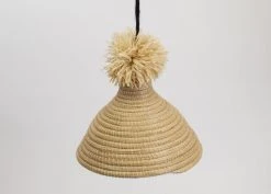 KAZI Lighting Natural Pom Pom Lamp Pendant