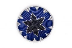 KAZI Home Goods Navy Blue Round Basket