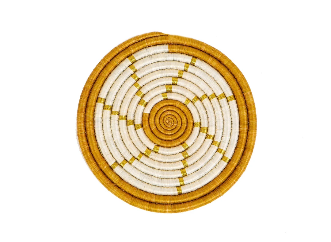 KAZI Spiral Metallic Gold Hot Pad Home Goods 3 KAZI Spiral Metallic Gold Hot Pad Home Goods