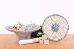 KAZI Spiral Metallic Silver Hot Pad Home Goods