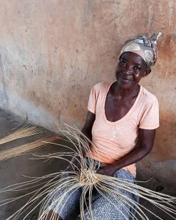 KAZI Large Anyon Round Basket Home Goods