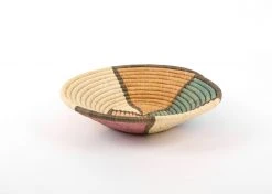 KAZI Home Goods Large Lilac + Neutrals Round Basket 8 KAZI Home Goods Large Lilac + Neutrals Round Basket