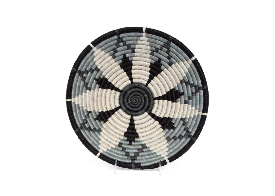 KAZI Home Goods Large Slate Hope Round Basket 3 KAZI Home Goods Large Slate Hope Round Basket