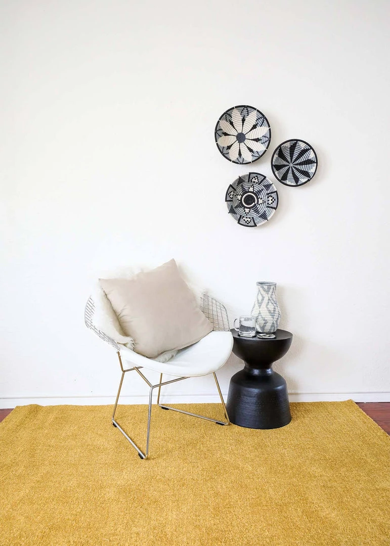 KAZI Home Goods Large Slate Hope Round Basket 6 KAZI Home Goods Large Slate Hope Round Basket