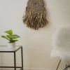 KAZI Home Goods Small Black Woven Wall Disc Art