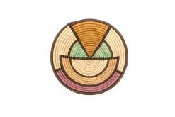 KAZI Extra Large Lilac + Neutrals Round Basket Home Goods