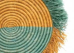 KAZI Home Goods Small Bermuda Fringed Wall Disc I