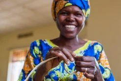 KAZI Small Black Half Moon Fringed Wall Disc Home Goods