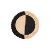KAZI Small Black Half Moon Fringed Wall Disc Home Goods 2 KAZI Small Black Half Moon Fringed Wall Disc Home Goods