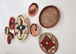 KAZI Home Goods Small Blossom Fringed Wall Disc I