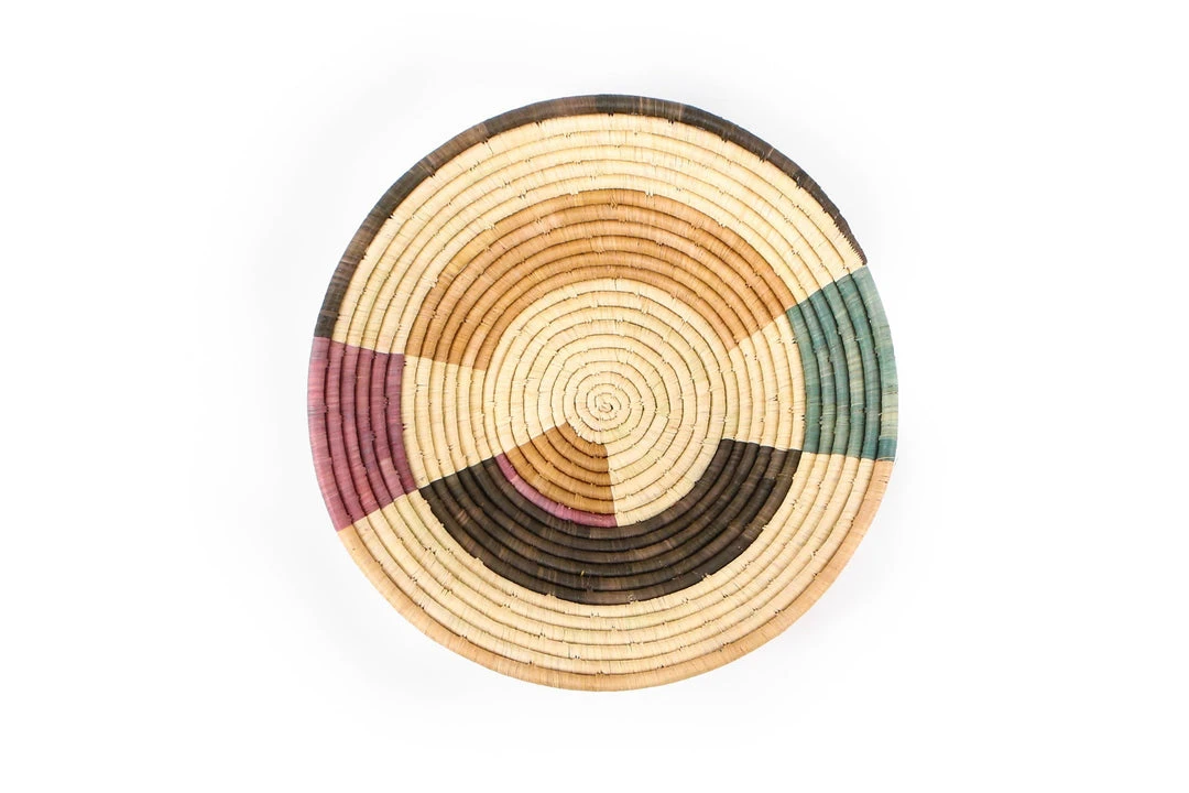 KAZI Jumbo Lilac + Neutrals Round Basket Home Goods 3 KAZI Jumbo Lilac + Neutrals Round Basket Home Goods