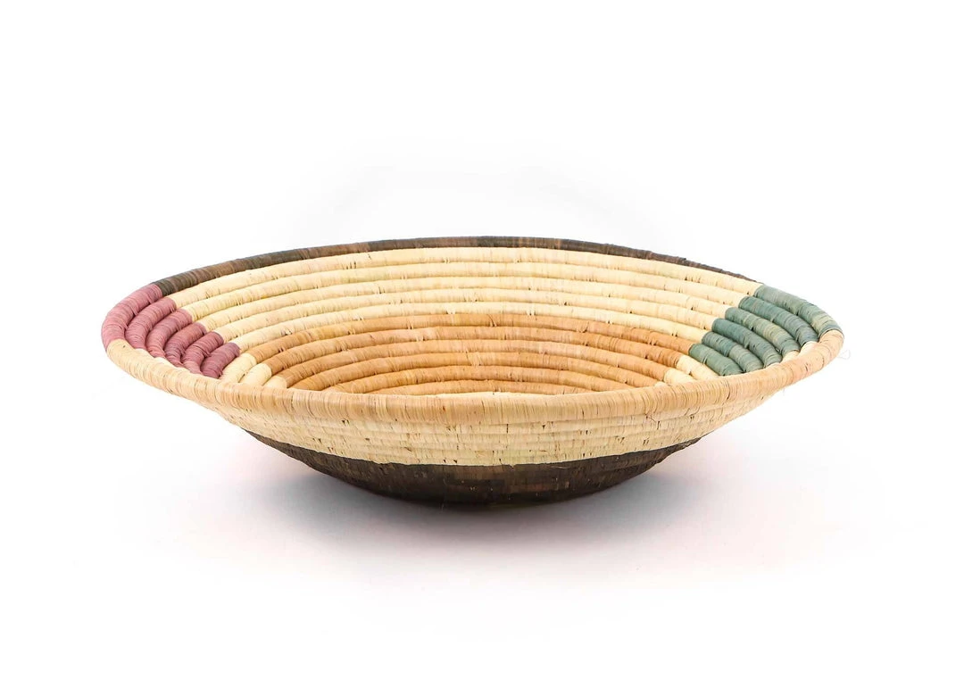 KAZI Jumbo Lilac + Neutrals Round Basket Home Goods 5 KAZI Jumbo Lilac + Neutrals Round Basket Home Goods