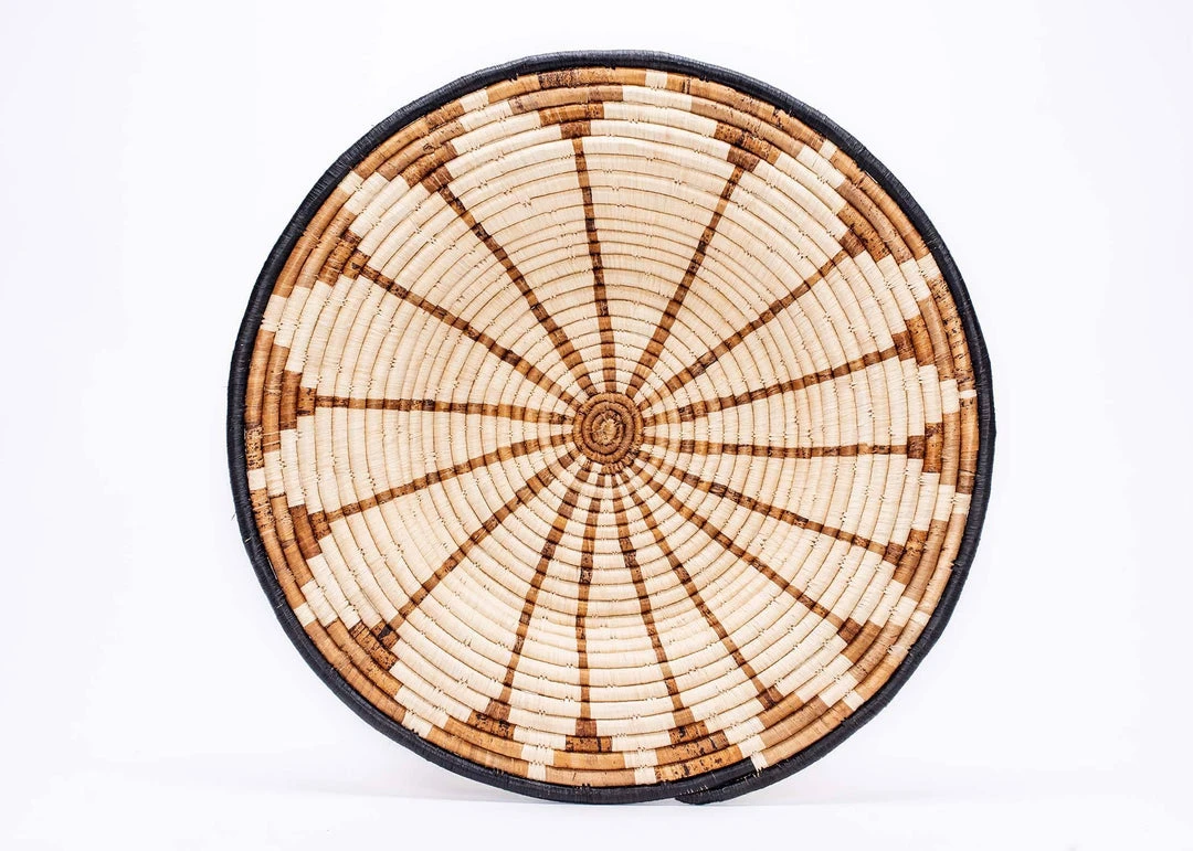 KAZI Large Banana Burst Woven Wall Plate Home Goods 3 KAZI Large Banana Burst Woven Wall Plate Home Goods