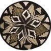 KAZI Large Black Tilda Plate Woven Wall Plate